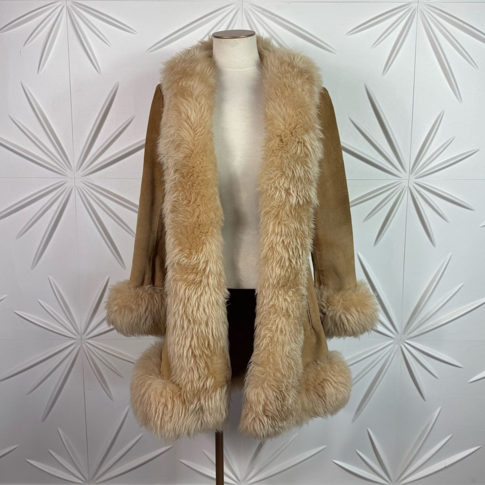 🎸  PENNY LANE COAT FREE PEOPLE VINTAGE ROSE BOWL CIRCA 1970’S🤘🏽 - Picture 4 of 14